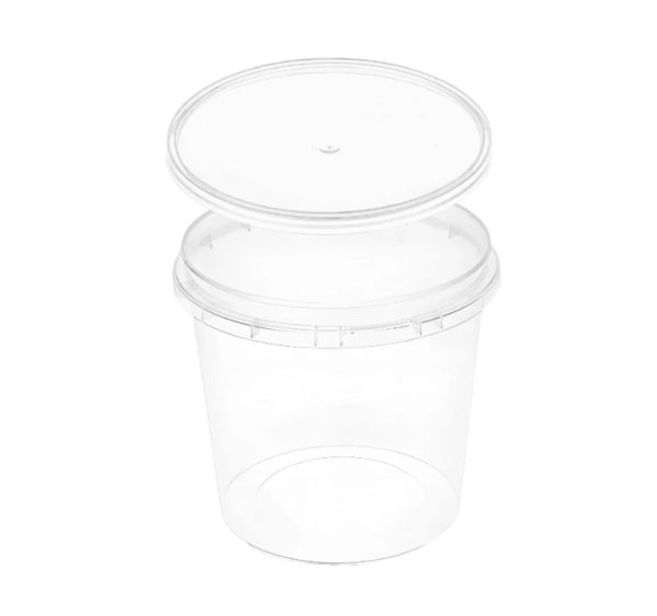 Posodica PP 1000 ml prozorna, s pokrovom 30 kos (komplet)
