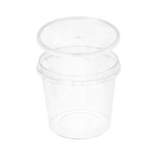 Posodica PP 1000 ml prozorna, s pokrovom 30 kos (komplet)