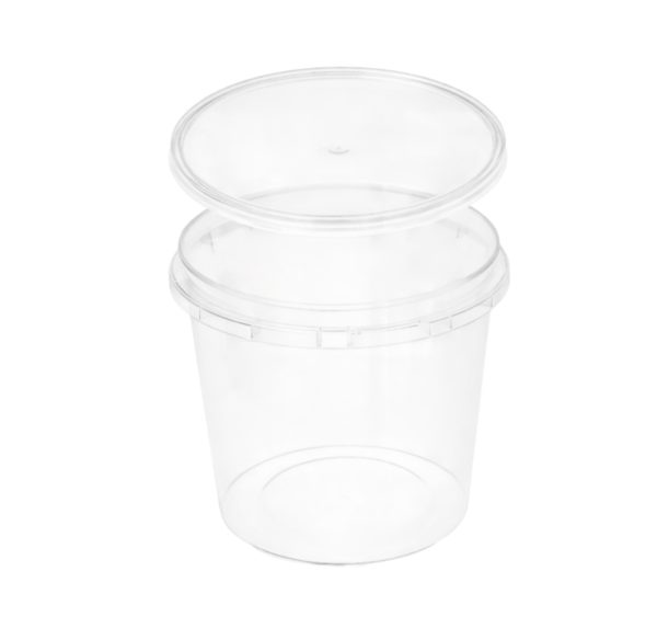 Posodica PP 1000 ml prozorna, s pokrovom 30 kos (komplet)