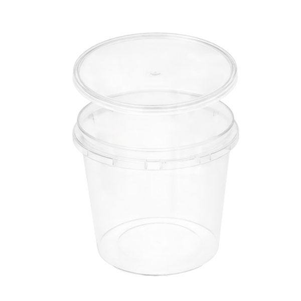 Posodica PP 1000 ml prozorna, s pokrovom 30 kos (komplet)