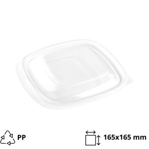 Pokrov PP Sabert 165×165 mm prozoren [50 kos/pak]