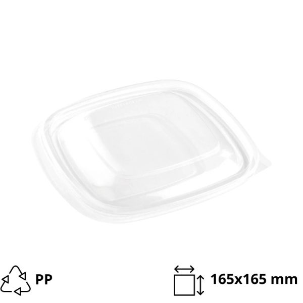 Pokrov PP Sabert 165×165 mm prozoren [50 kos/pak]