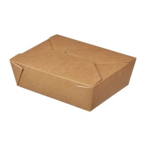 Papirnata posoda Fold Box 950 ml 170x135x50 mm kraft [15 kos/pak]