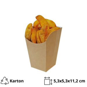 Žepek ECO Snack Cup M 53х53х112 mm kraft