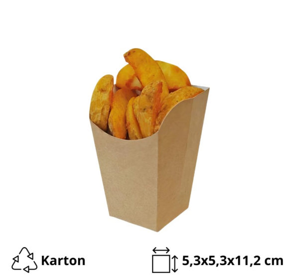 Žepek ECO Snack Cup M 53х53х112 mm kraft