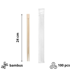 Palčke za azijsko hrano, zavite posamezno [100 kos/pak]