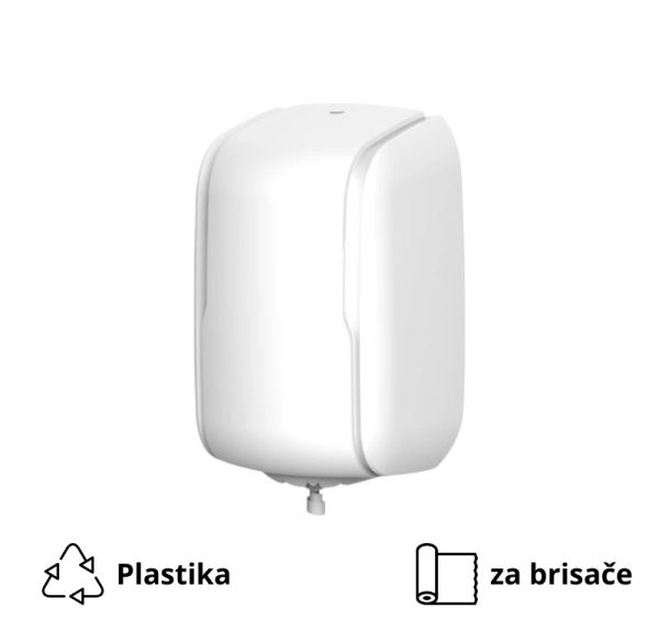 Podajalnik za brisače, centralni izvlek