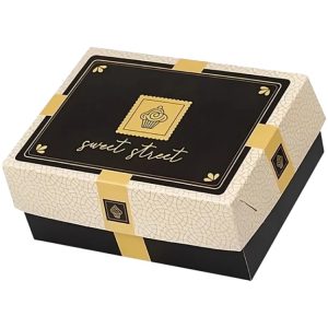 Škatla s pokrovom za sladice 30x30x10 cm Sweet Street [14 kos/pak]