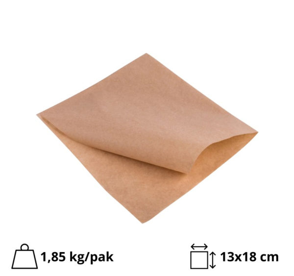 Vrečka za hamburger 130х180 mm kraft 4000 kos