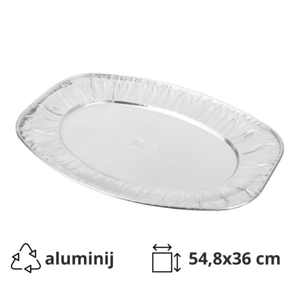 Aluminijasti pladenj XL 54,8×36 cm 10 kos