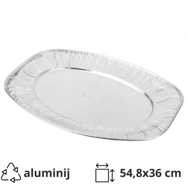 Aluminijasti pladenj XL 54,8×36 cm 10 kos