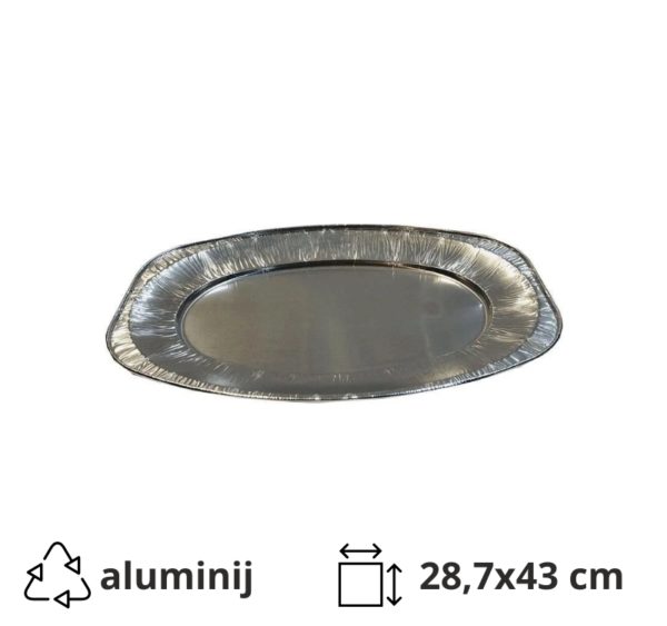 Aluminijasti pladenj M 28,7x43cm 10 kos