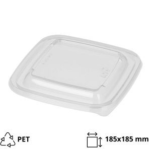 Pokrov PET 185×185 mm prozoren 50 kos