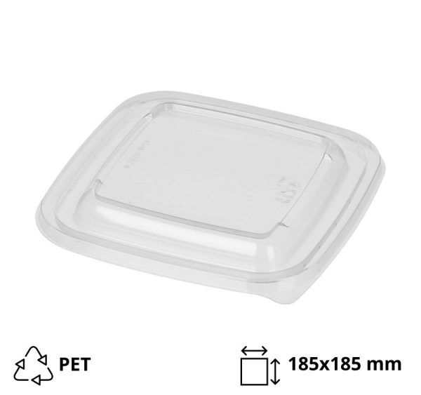 Pokrov PET 185×185 mm prozoren 50 kos