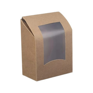 Wrap box z folijo 90x50x120 mm kraft 50 kos