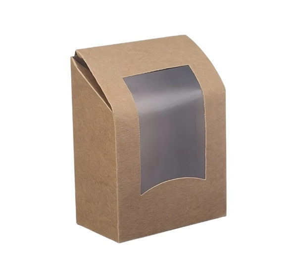 Wrap box z folijo 90x50x120 mm kraft 50 kos