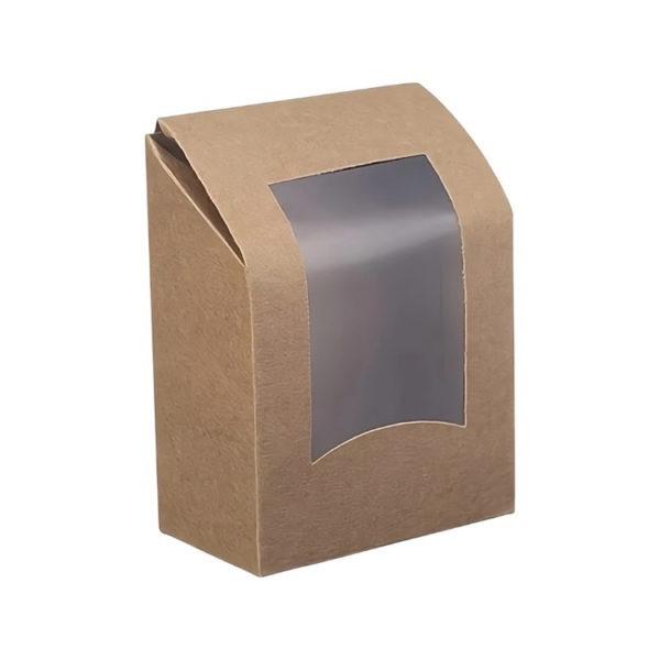 Wrap box z folijo 90x50x120 mm kraft 50 kos