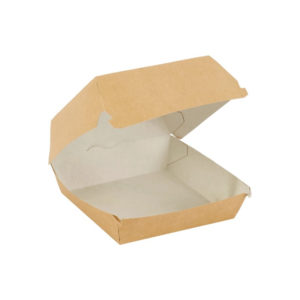 Burger embalaža 120x120x70 mm kraft 50 kos