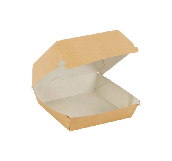 Burger embalaža 120x120x70 mm kraft 50 kos