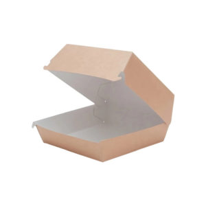 Burger embalaža ECO BURGER 100x100x60 mm kraft 50 kos