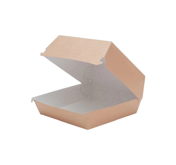 Burger embalaža ECO BURGER 100x100x60 mm kraft 50 kos