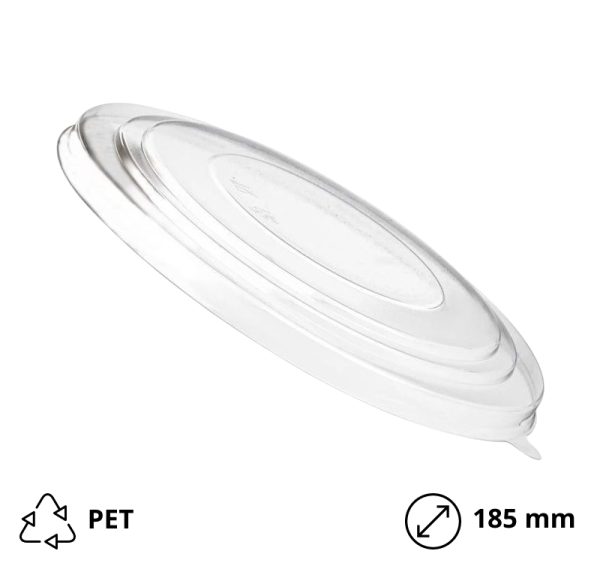 Pokrov PET za posodico 1300 ml d=185 mm 50 kos