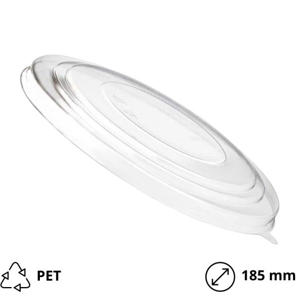 Pokrov PET za posodico 1300 ml d=185 mm 50 kos