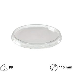 Pokrov PP za papirnato posodico 350/508 ml d=115 mm 50 kos