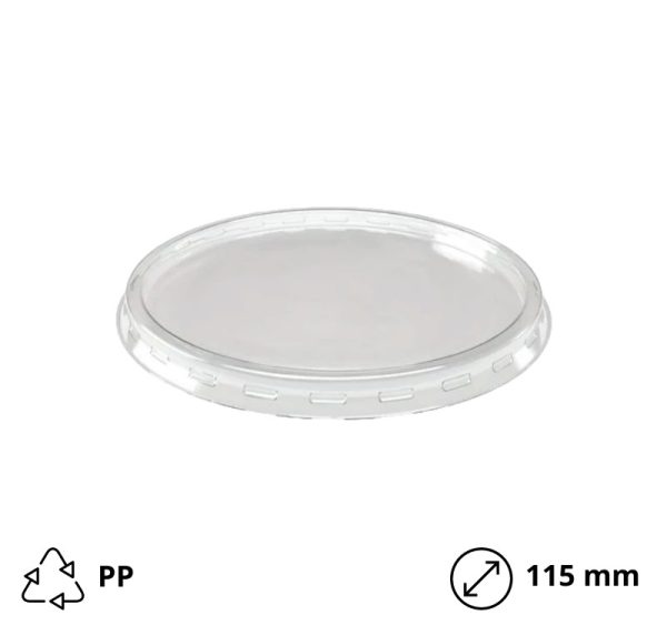 Pokrov PP za papirnato posodico 350/508 ml d=115 mm 50 kos