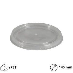 Pokrov rPET za posodico 750 (850) ml d=145 mm 50 kos