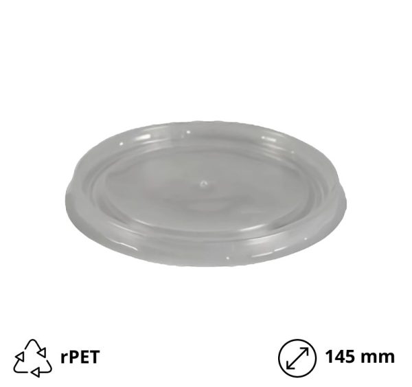 Pokrov rPET za posodico 750 (850) ml d=145 mm 50 kos