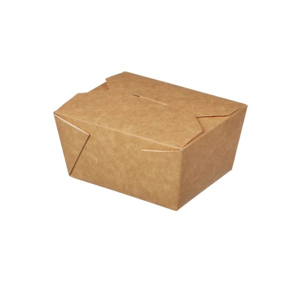 Papirnata posoda Fold Box 600 ml 110x90x65 mm kraft 25 kos