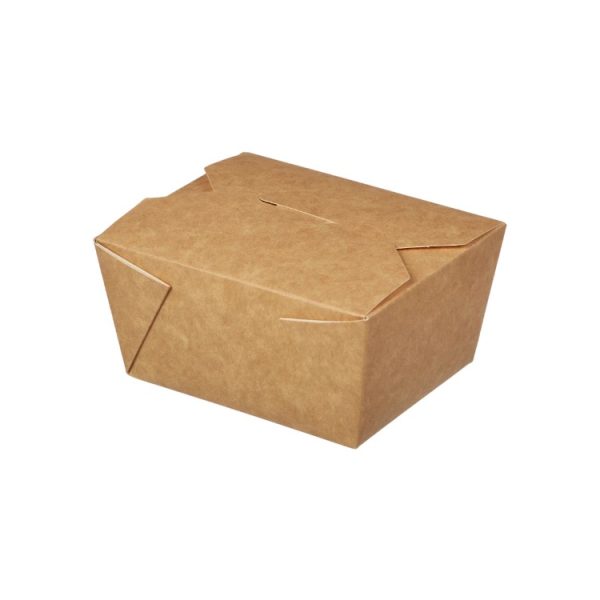 Papirnata posoda Fold Box 600 ml 110x90x65 mm kraft 25 kos
