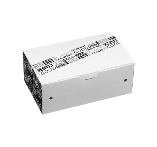 Papirnata posoda 135x85x51 mm, Black&White 50 kos