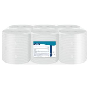 Papirnate brisače 2 sl 130m h=39cm bele centralno izvlačenje s perforacijo (list 39x20cm) Cellulose Paloma 6 rol