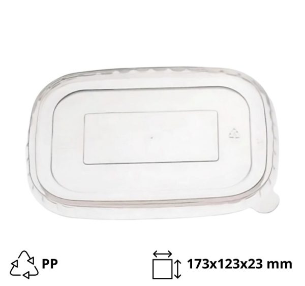 Pokrov PP za posodico 750/1000 ml 173х123х23 mm 50 kos