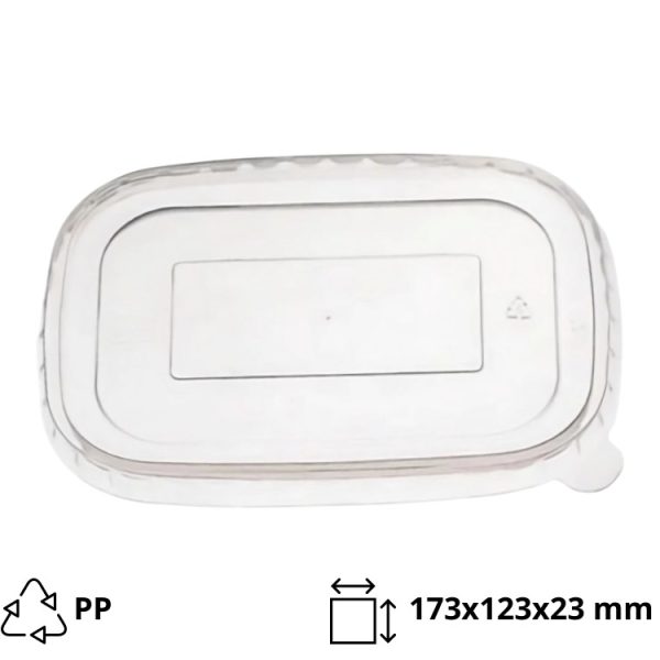 Pokrov PP za posodico 750/1000 ml 173х123х23 mm 50 kos