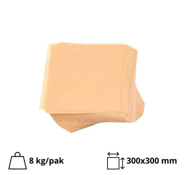 Maščobo odbojni papir 30×30 сm kraft 2540 listov