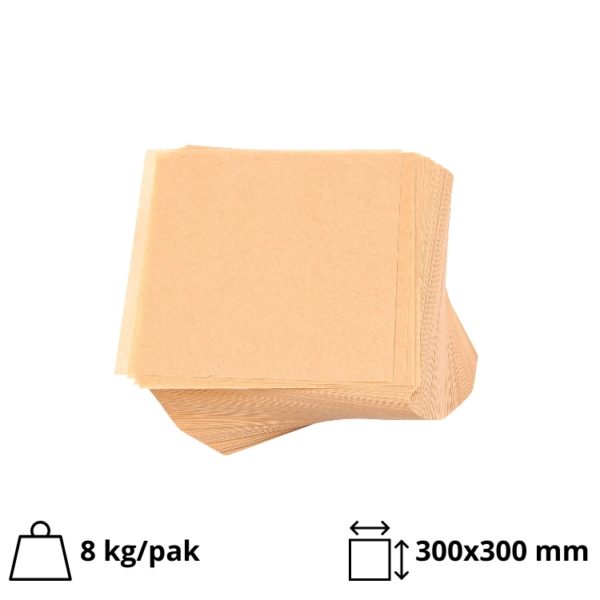 Maščobo odbojni papir 30×30 сm kraft 2540 listov