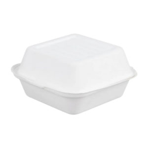 Burger embalaža PULP ECO 150x150x78 mm bela 50 kos
