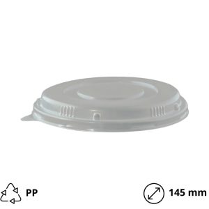 Pokrov za posodico PP d=145mm, h=25mm (350,500ml) 50 kos