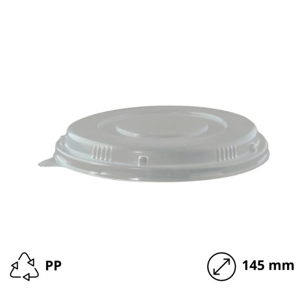 Pokrov za posodico PP d=145mm, h=25mm (350,500ml) 50 kos