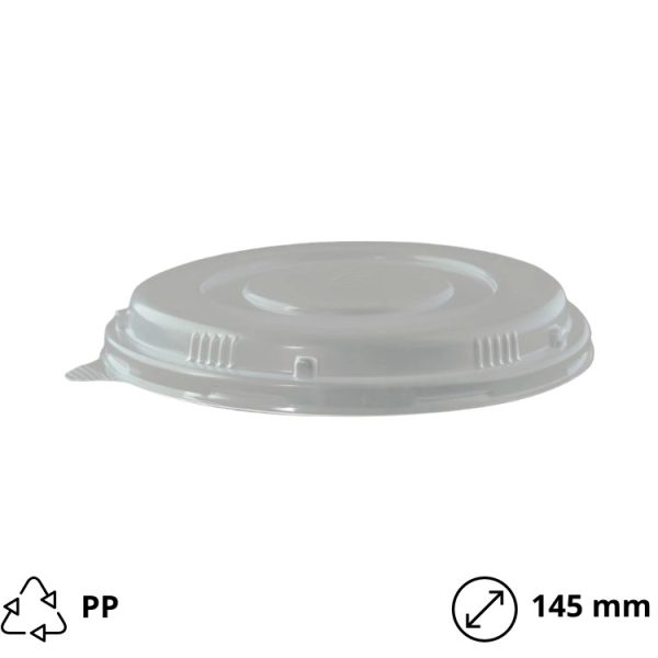 Pokrov za posodico PP d=145mm, h=25mm (350,500ml) 50 kos