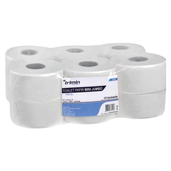 Toaletni papir v roli 2 sl 115 m bele [12 kos/pak]