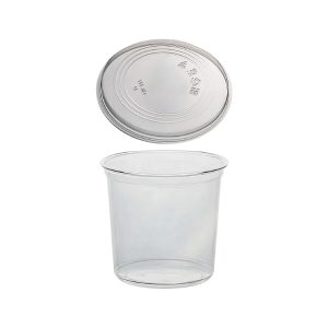 Posodica PET 500ml DELI d=117mm, h=75mm prozorna, s pokrovom, 50 kos (komplet)