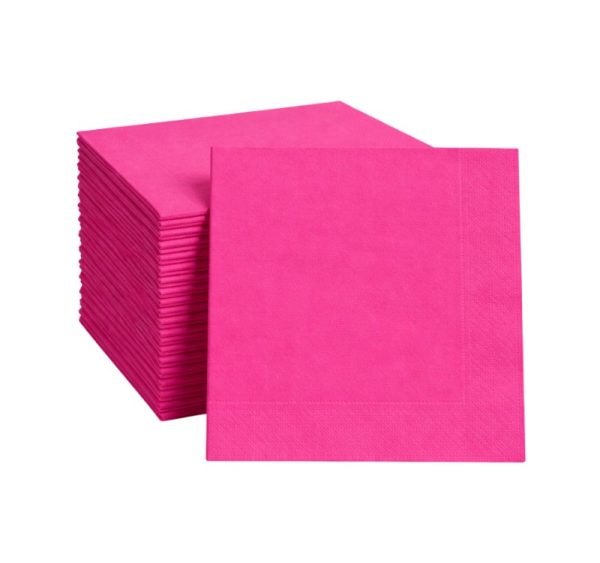 Papirnate serviete 2 sl 24×24 cm roza 250 l/pak