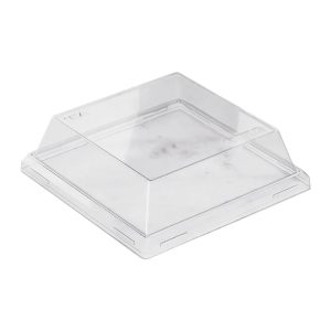 Pokrov za posodo OneClick 165×165 mm, prozoren, h=40 mm 50 kos