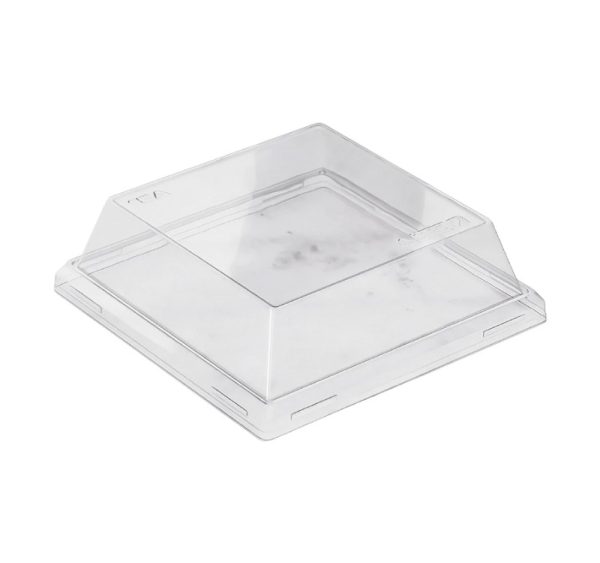 Pokrov za posodo OneClick 165×165 mm, prozoren, h=40 mm 50 kos