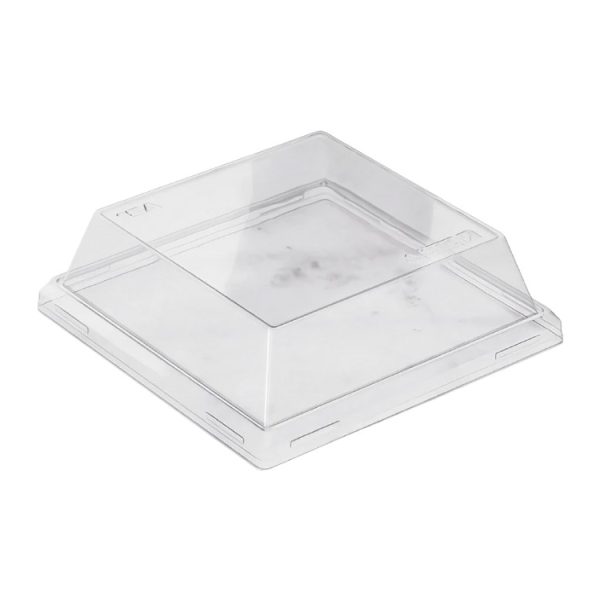 Pokrov za posodo OneClick 165×165 mm, prozoren, h=40 mm 50 kos