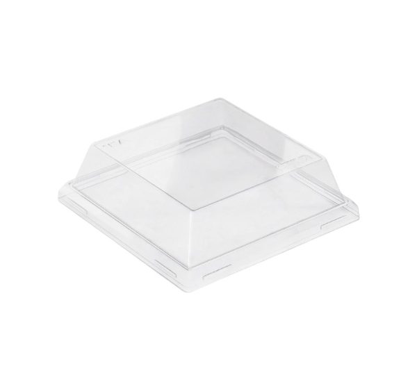 Pokrov za posodo One Click 130×130 mm, h=40mm prozoren 50 kos